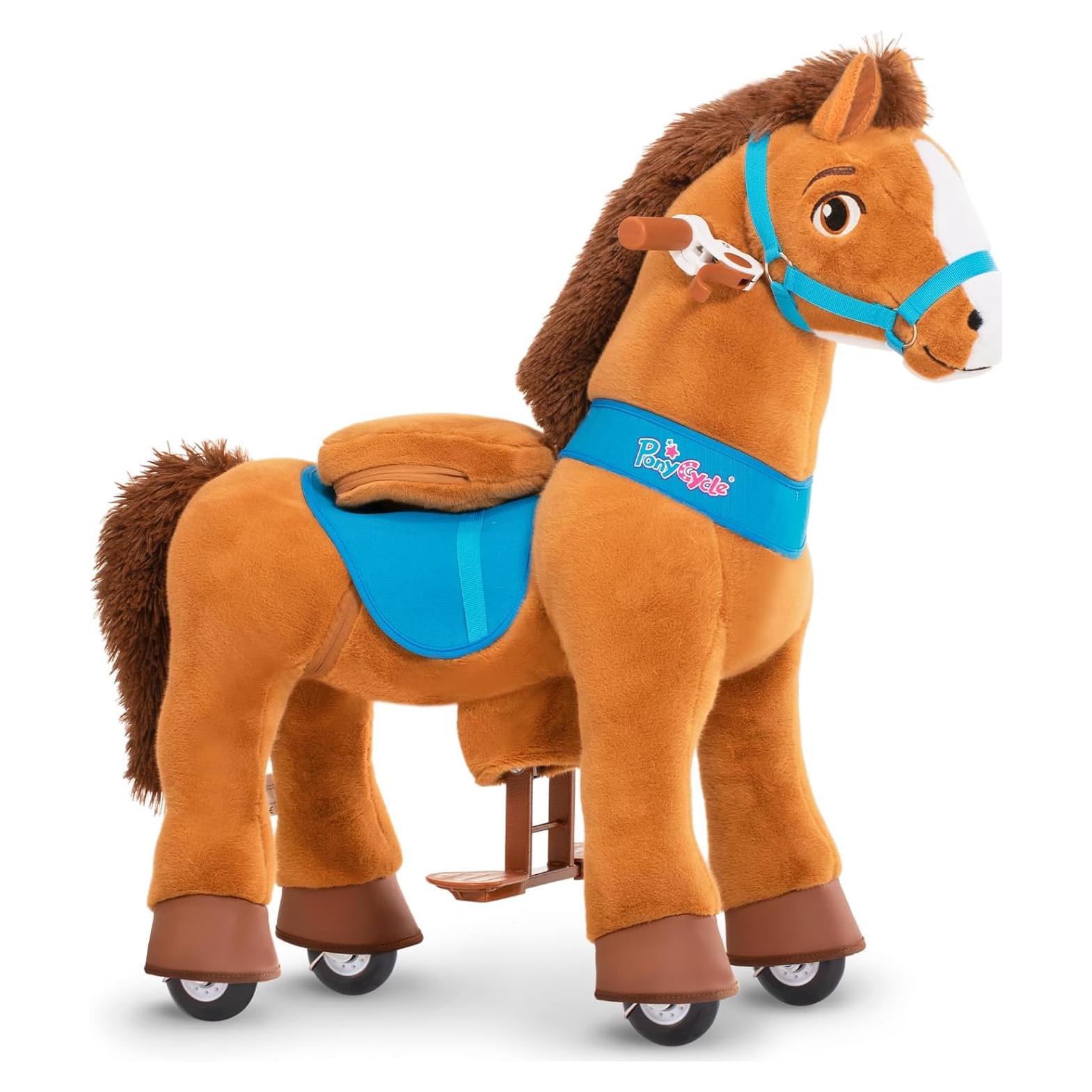 PonyCycle Juguete de Montar Caballo Marrón Tamaño 3 76 cm