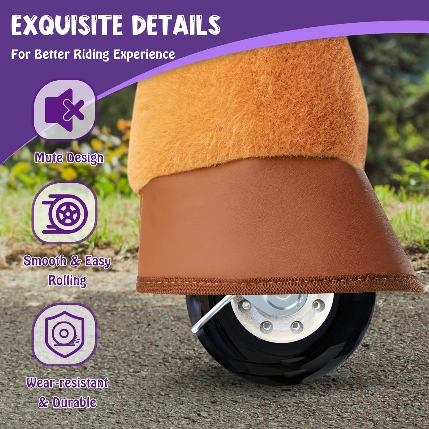 PonyCycle Juguete de Montar Caballo Marrón Tamaño 3 76 cm