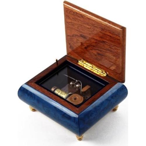 Caja de Música MusicBoxAttic 18 Notas con Incrustación León