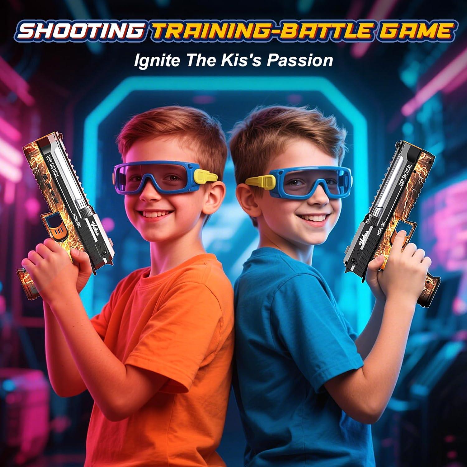 Juego de Tiro Electrónico VATOS con Base Inteligente y Pistola