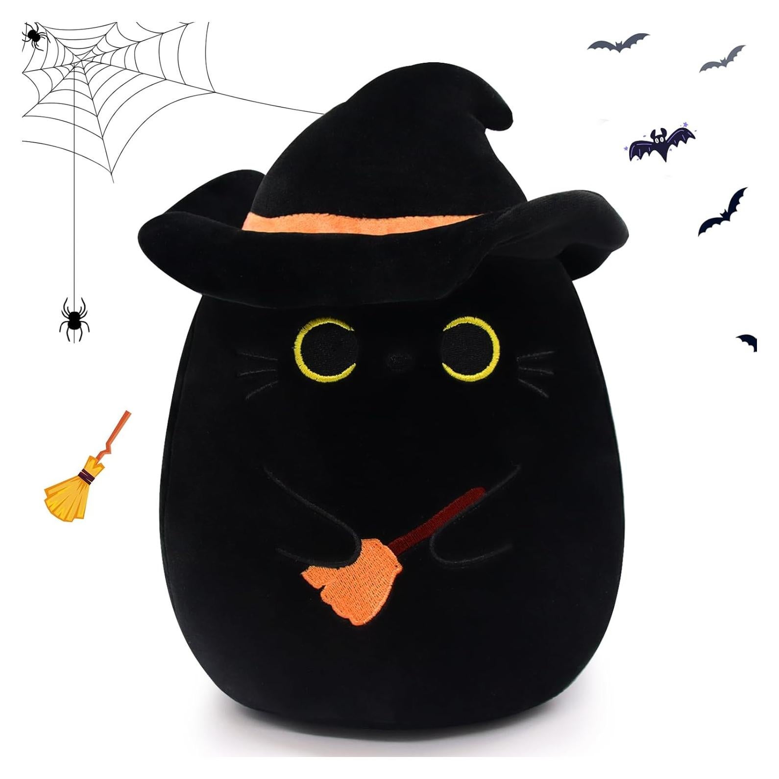Gato Negro de Peluche Halloween Leokawin 16.5x12.7cm