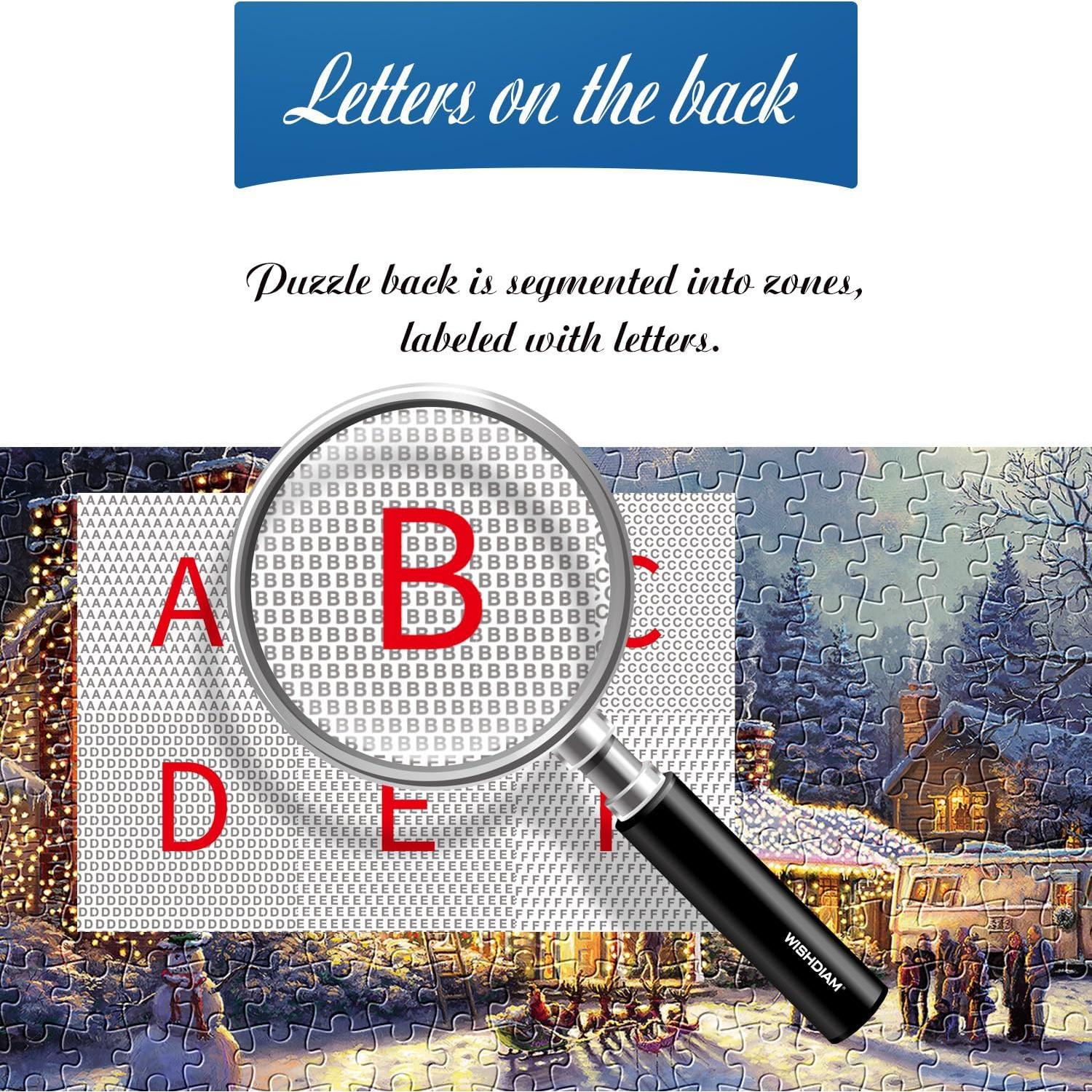 Rompecabezas 1000 Piezas WISHDIAM Casa de Navidad 70x76 cm