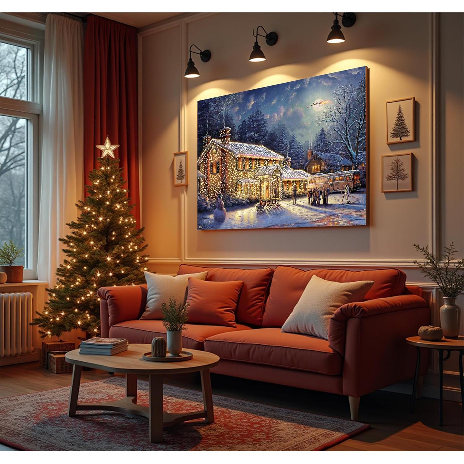 Rompecabezas 1000 Piezas WISHDIAM Casa de Navidad 70x76 cm