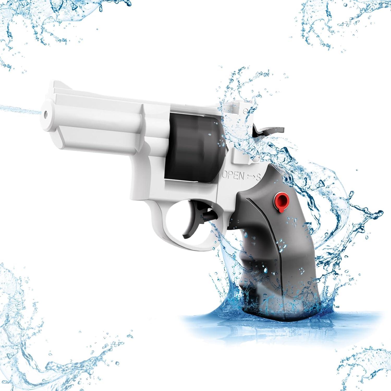 Pistola de Agua YHYHYAAA 2 Pcs Revolver 29 pies Alcance