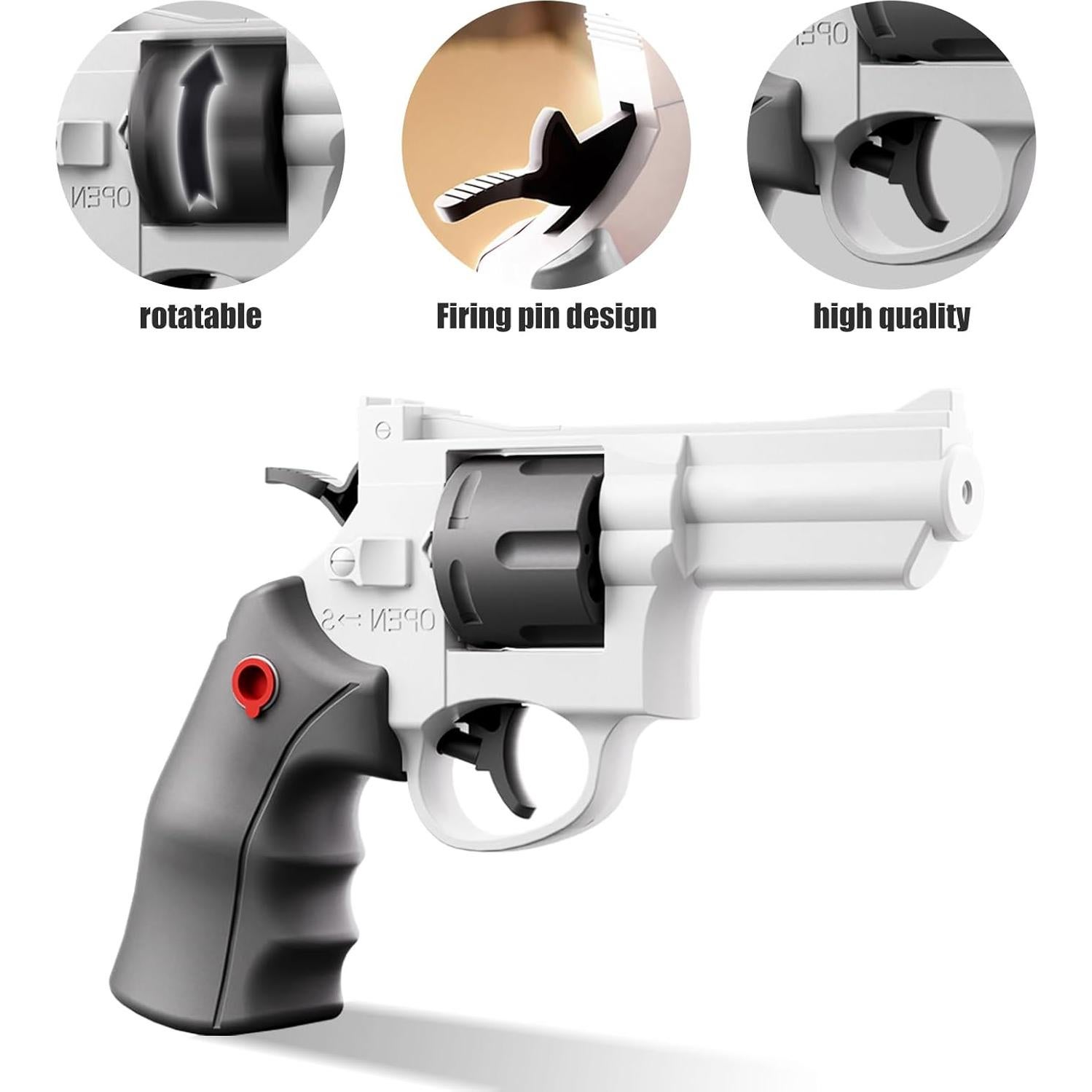 Pistola de Agua YHYHYAAA 2 Pcs Revolver 29 pies Alcance