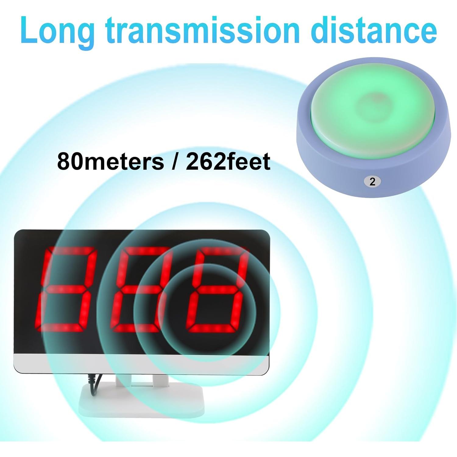 Sistema de Timbre Inalámbrico LOUIKENE 8 Botones 80m