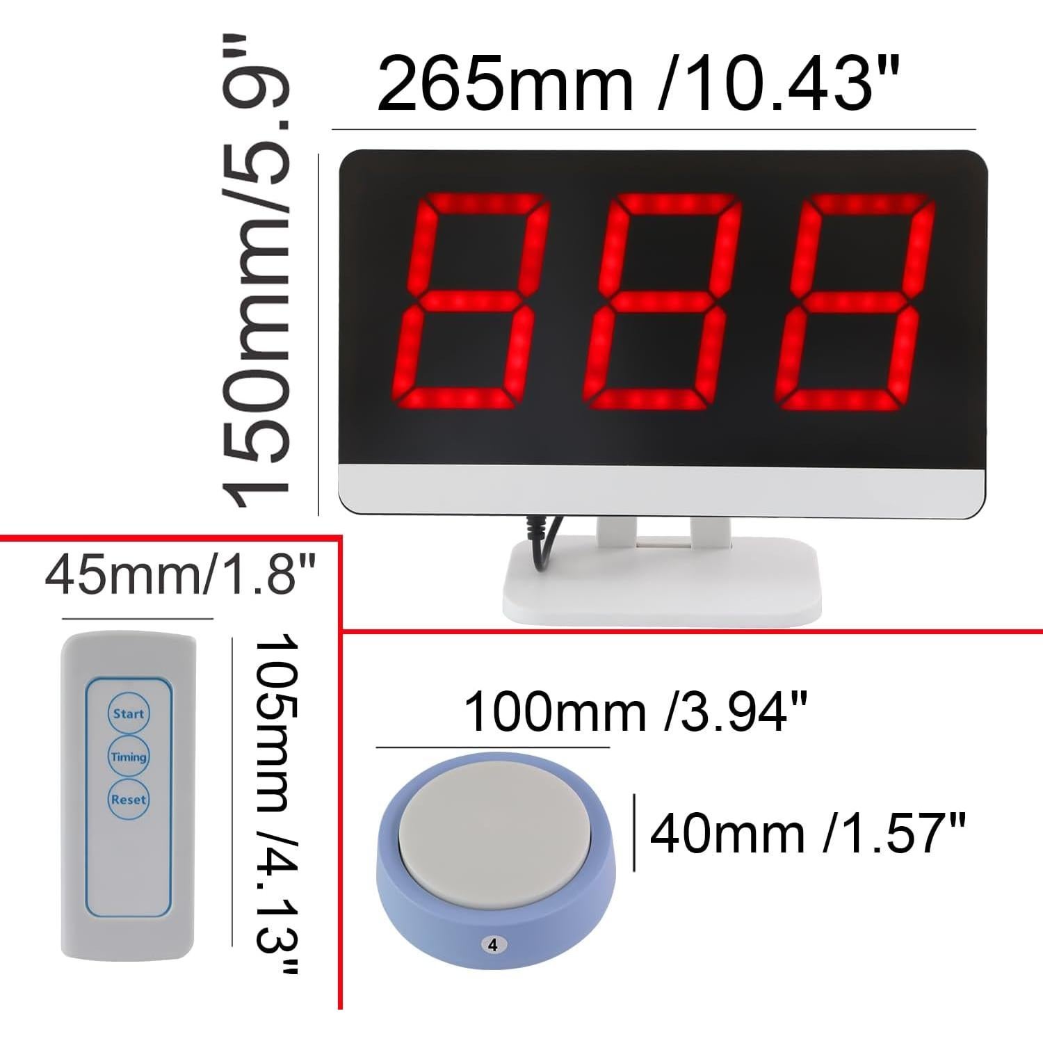 Sistema de Timbre Inalámbrico LOUIKENE 8 Botones 80m