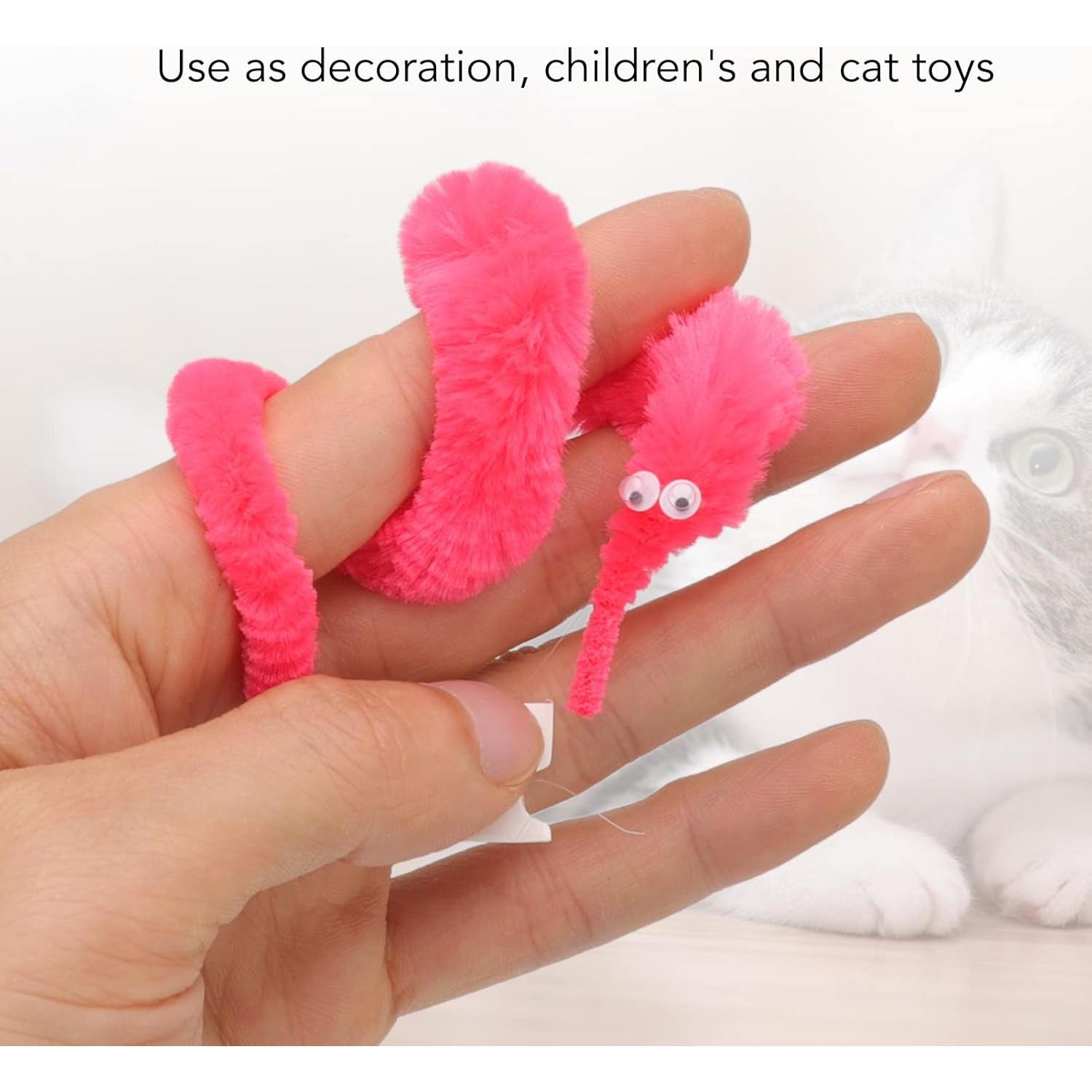 Gusanos Peludos Haofy 20 Pcs Felpa Suave 22cm Colores Variados