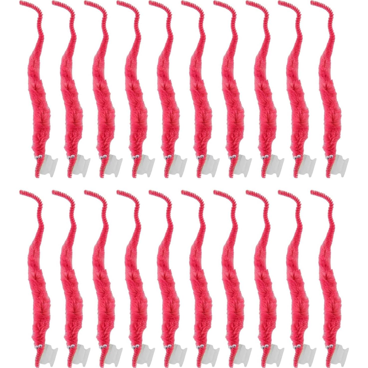 Gusanos Peludos Haofy 20 Pcs Felpa Suave 22cm Colores Variados