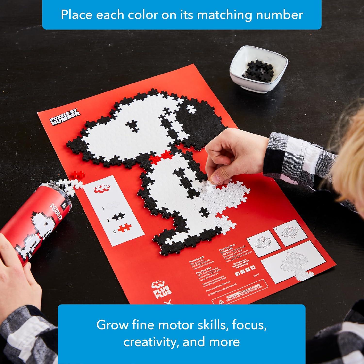 Rompecabezas Plus Plus Peanuts Snoopy 275 Piezas 30.48x20.32cm