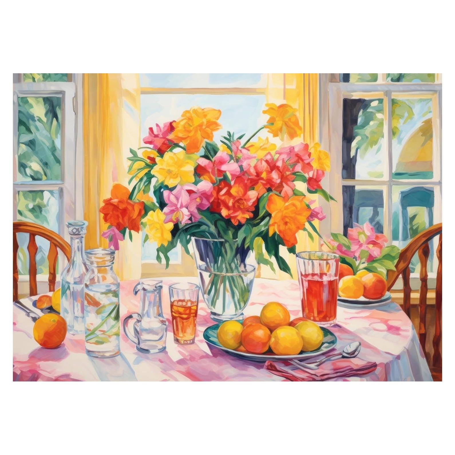 Rompecabezas HUADADA 1000 Piezas Desayuno 69.85x49.78 cm