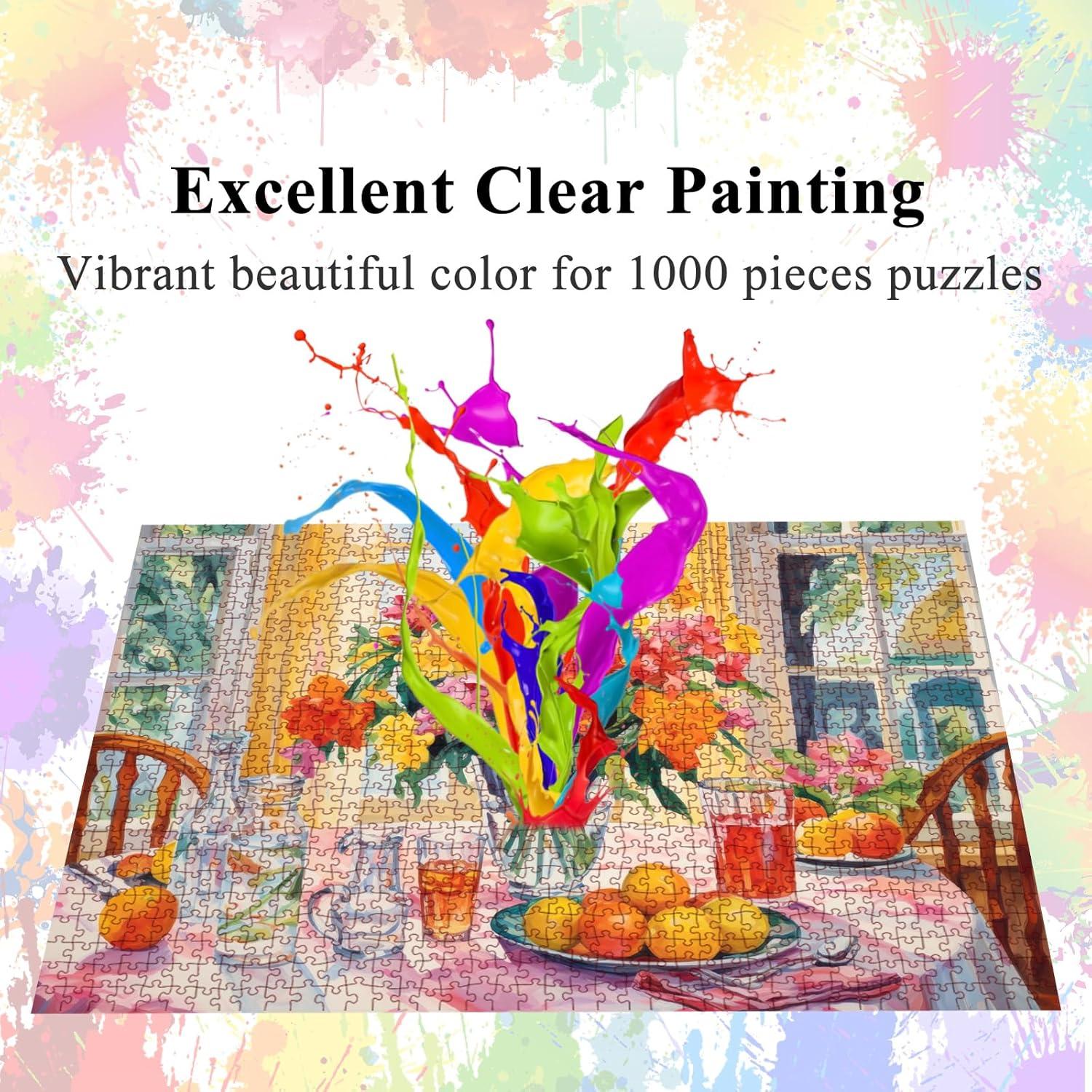 Rompecabezas HUADADA 1000 Piezas Desayuno 69.85x49.78 cm