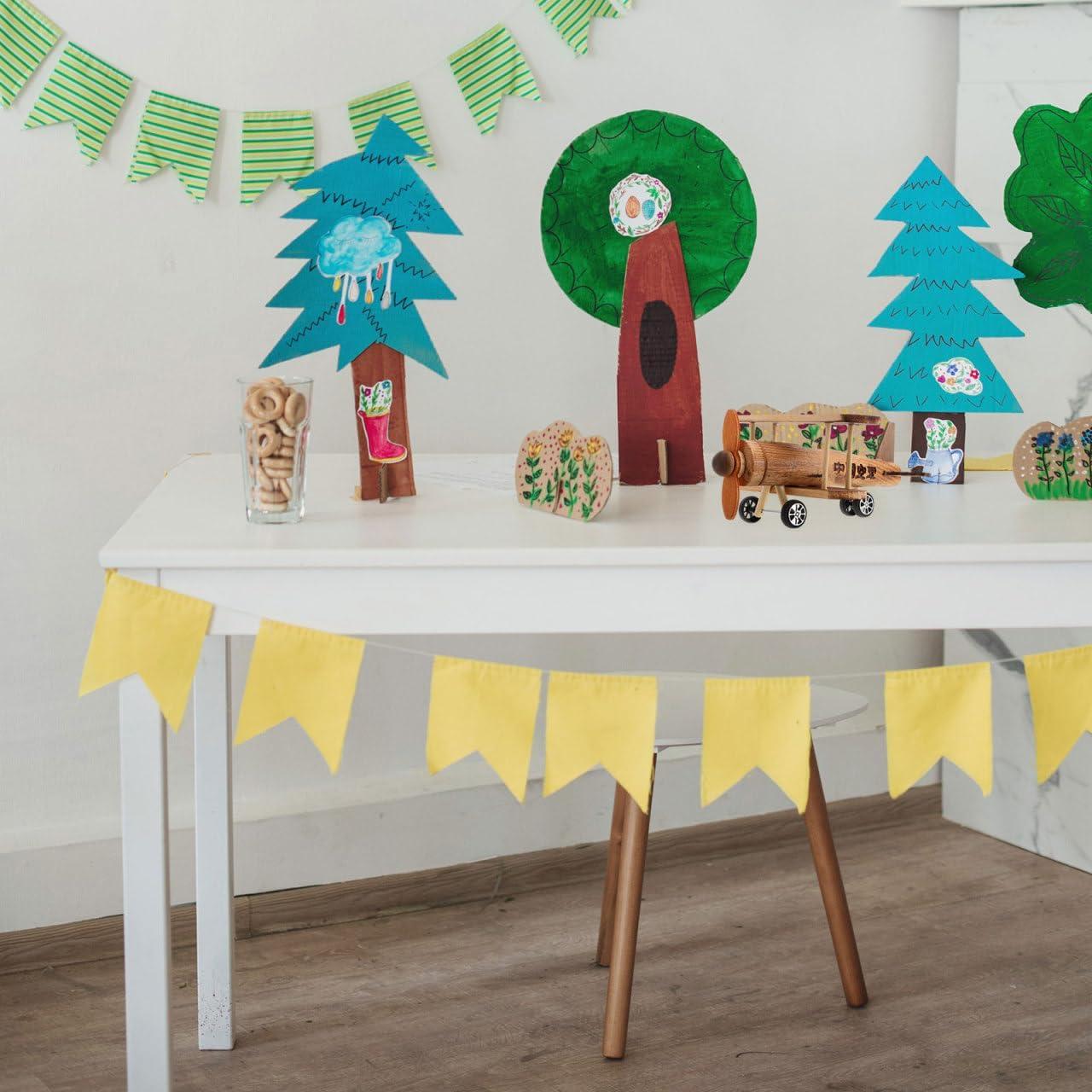 Modelo de Avión de Madera Vintage TOYANDONA 19x14.5cm