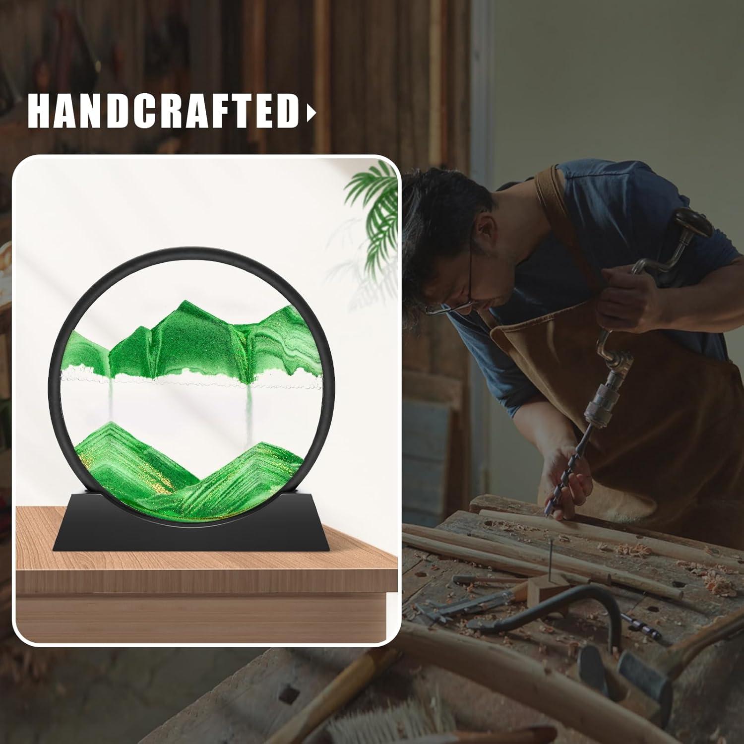 Arte de Arena en Movimiento Wai Danie 30.48 cm Verde