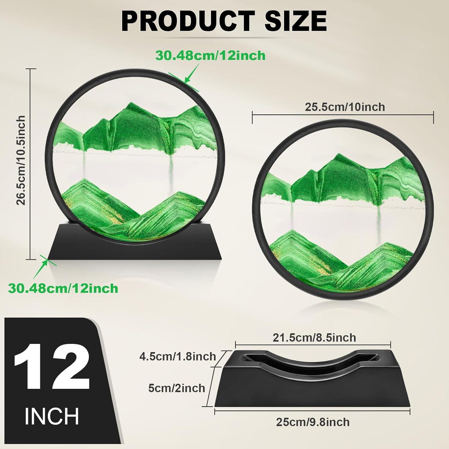 Arte de Arena en Movimiento Wai Danie 30.48 cm Verde
