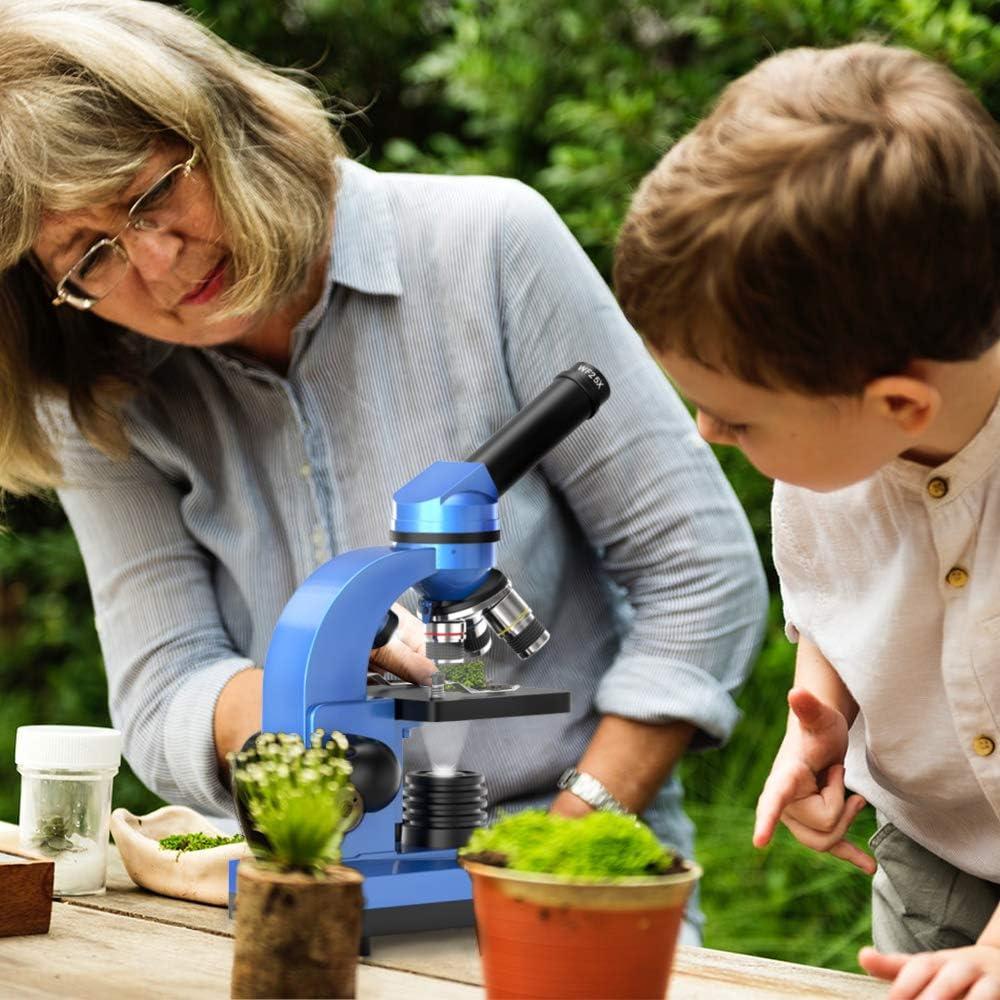 Microscopio para Niños Emarth 40X-1000X con 52 Piezas