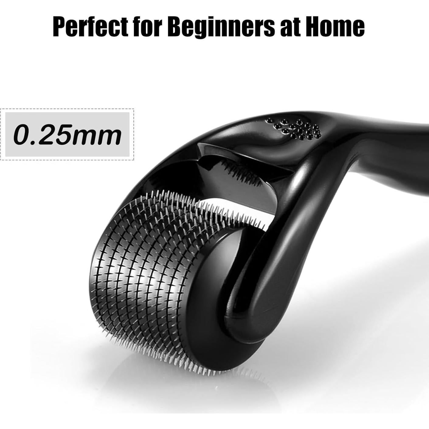 Rodillo Derma Microneedle 0.25mm para Cabello y Piel