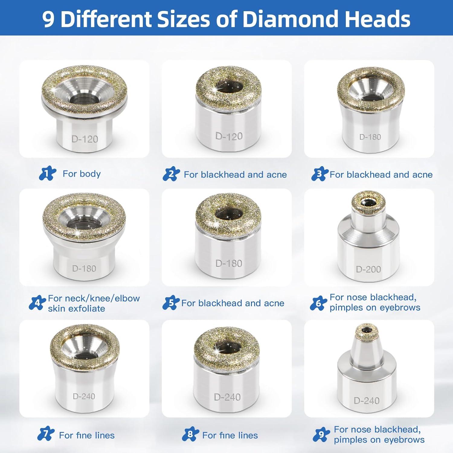 Conjunto de Dermabrasión Bemoauty: 9 Consejos + 3 Varitas + 20 Filtros