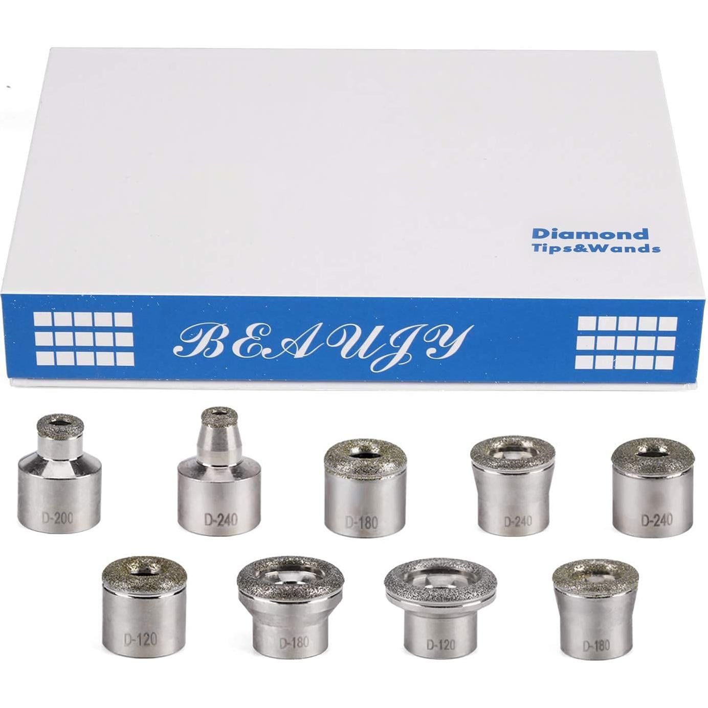 Conjunto de Dermabrasión Bemoauty: 9 Consejos + 3 Varitas + 20 Filtros