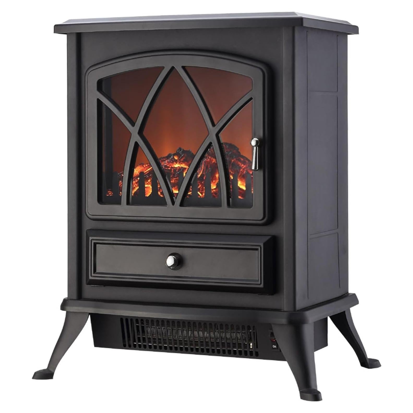 Estufa Eléctrica Comfort Glow ES4215 Negra, 1500W, 46.5 m²