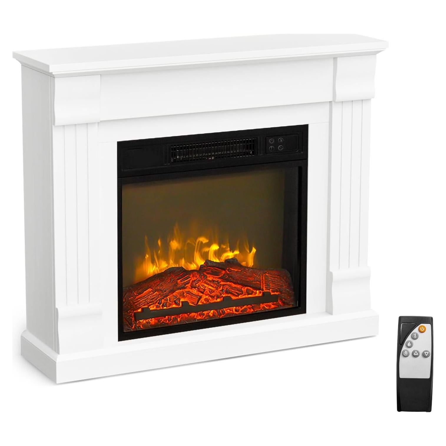 Chimenea Eléctrica ROVSUN 32" con Control Remoto y Manto