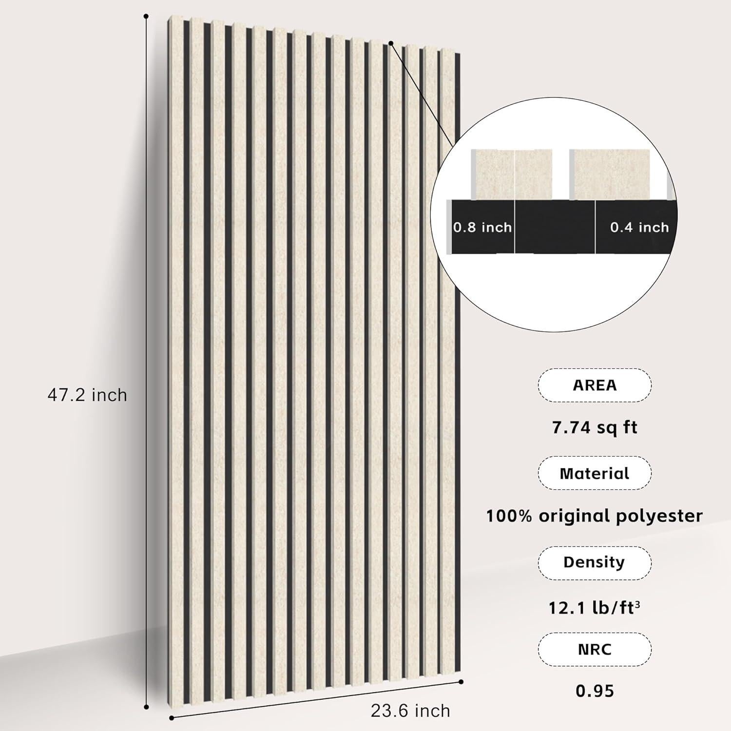 Paneles Acústicos WoveN SounD 120x60 cm Alta Densidad 2 Piezas