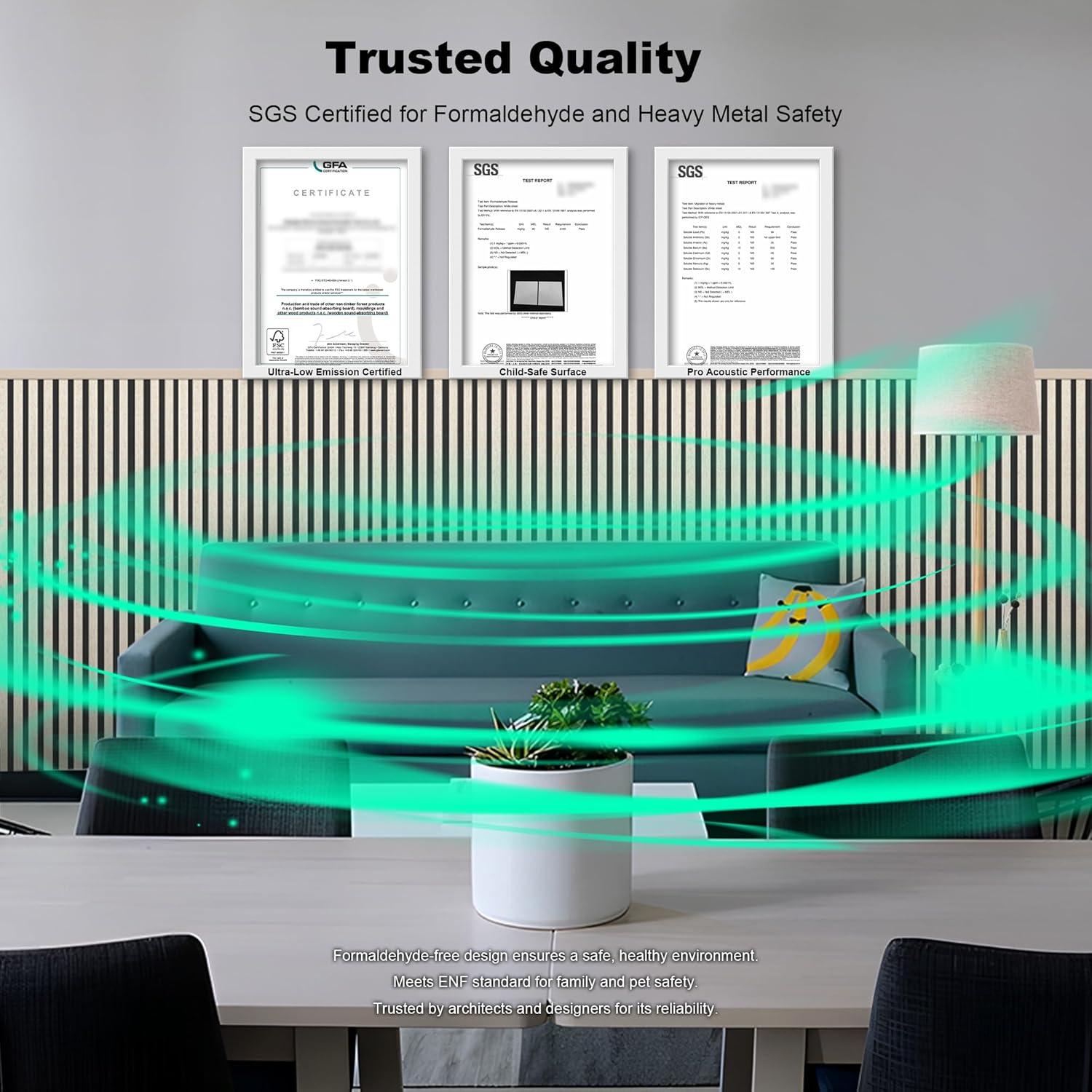 Paneles Acústicos WoveN SounD 120x60 cm Alta Densidad 2 Piezas