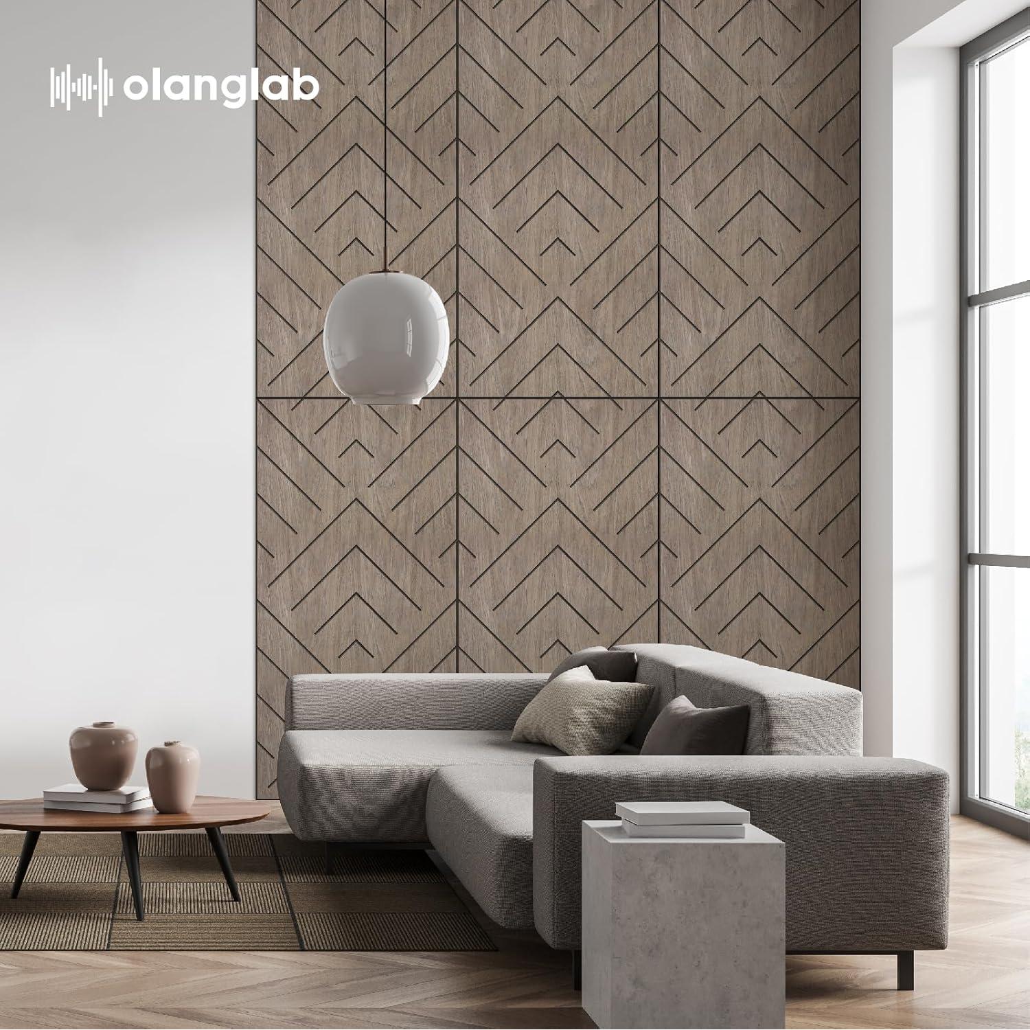 Paneles Acústicos Olanglab 6 Piezas 61x122cm Triángulo