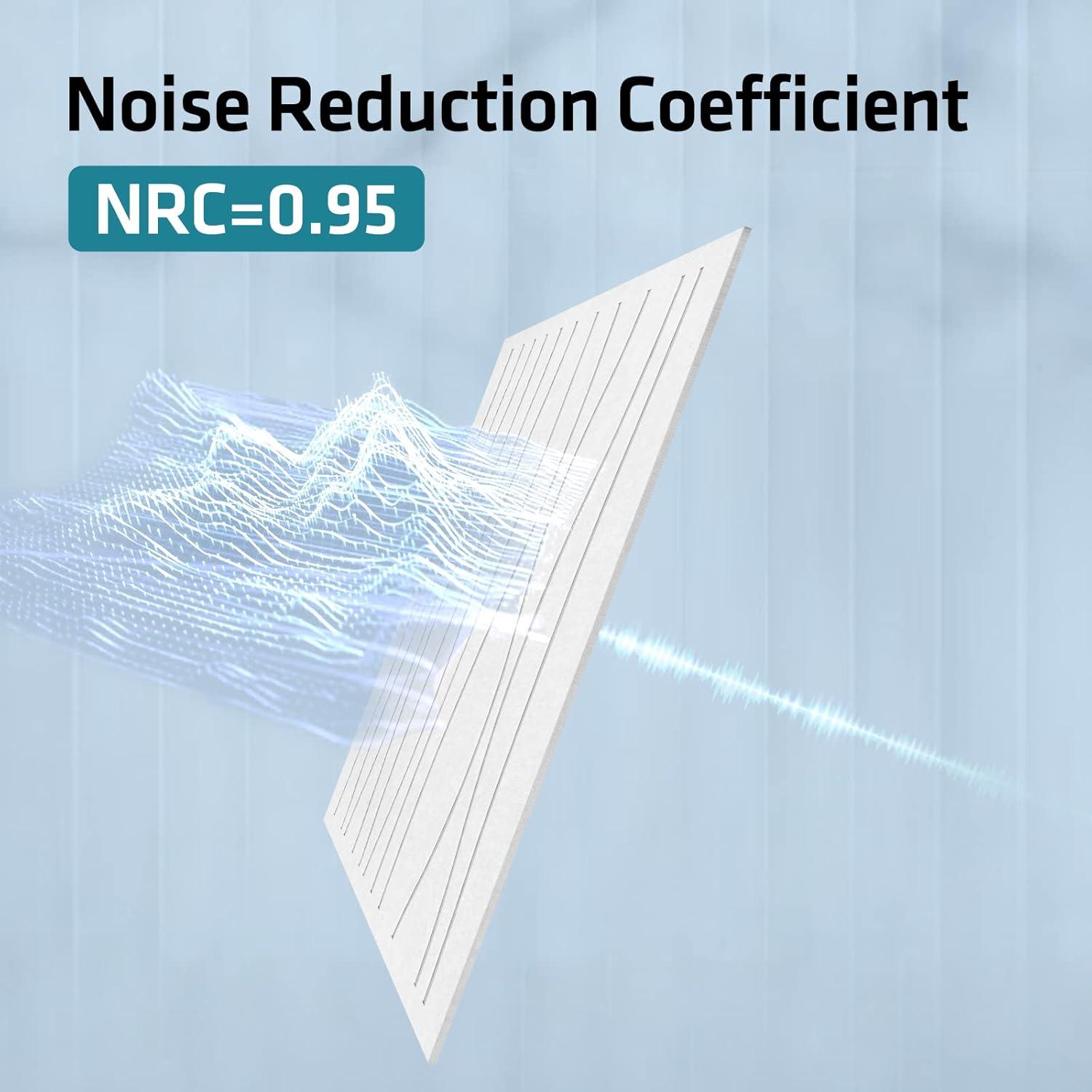 Paneles Acústicos UMIACOUSTICS 6 PCS 120x60 cm Blanco Ignífugos