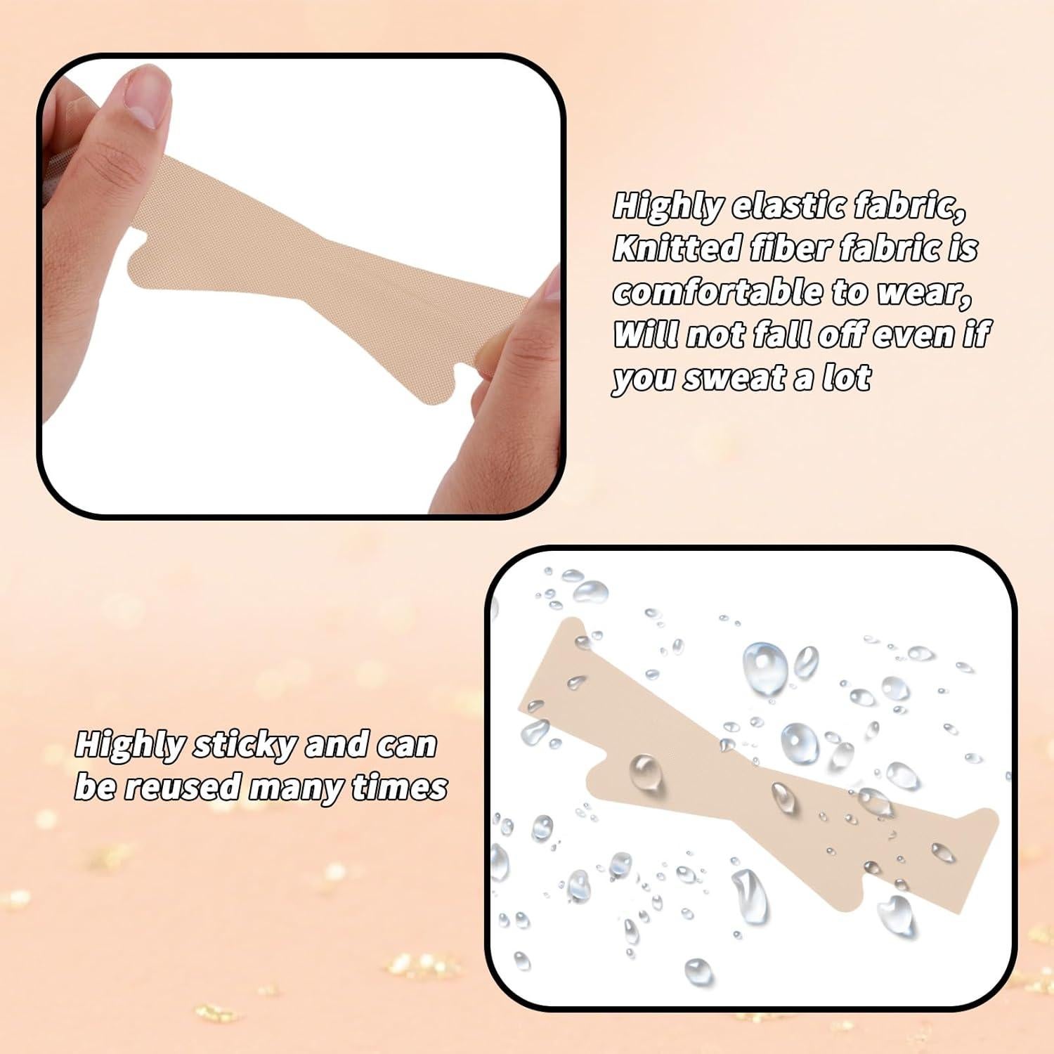 Cintas Invisibles para Levantar el Cuello BOXOB - 20 Piezas