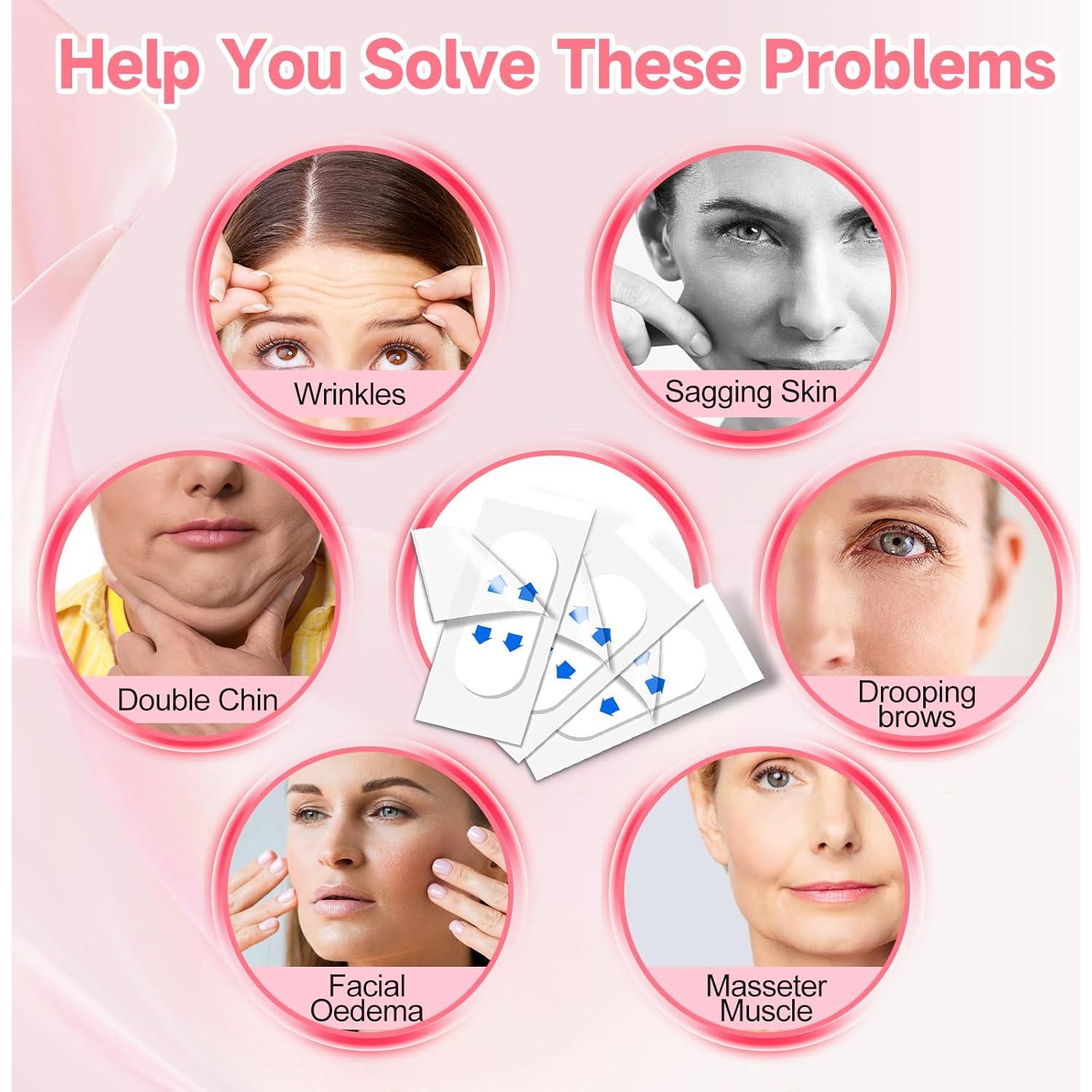 Cinta Levantadora Facial Invisible BAIGUOZH 168 Piezas 8 Horas