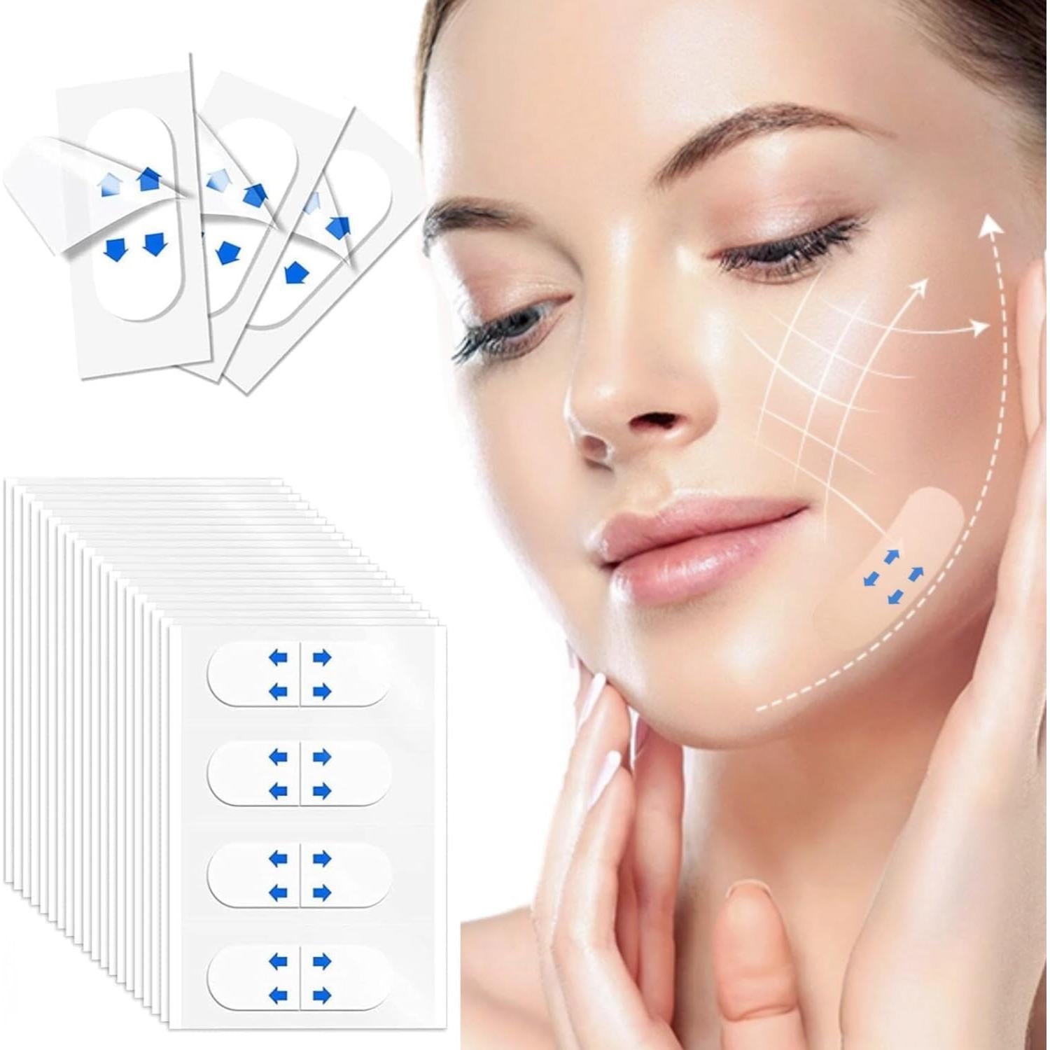 Cinta Facial Invisible Genérica 200 Piezas para Lifting