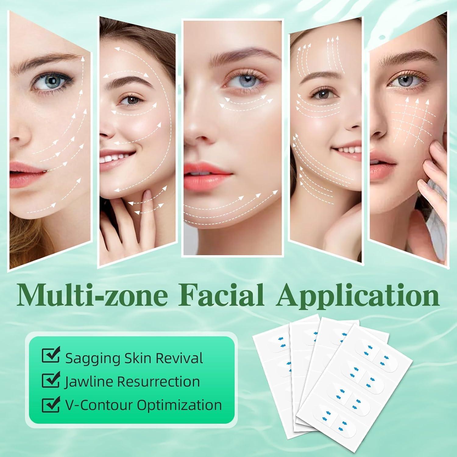 Cinta Facial Invisible Genérica 200 Piezas para Lifting