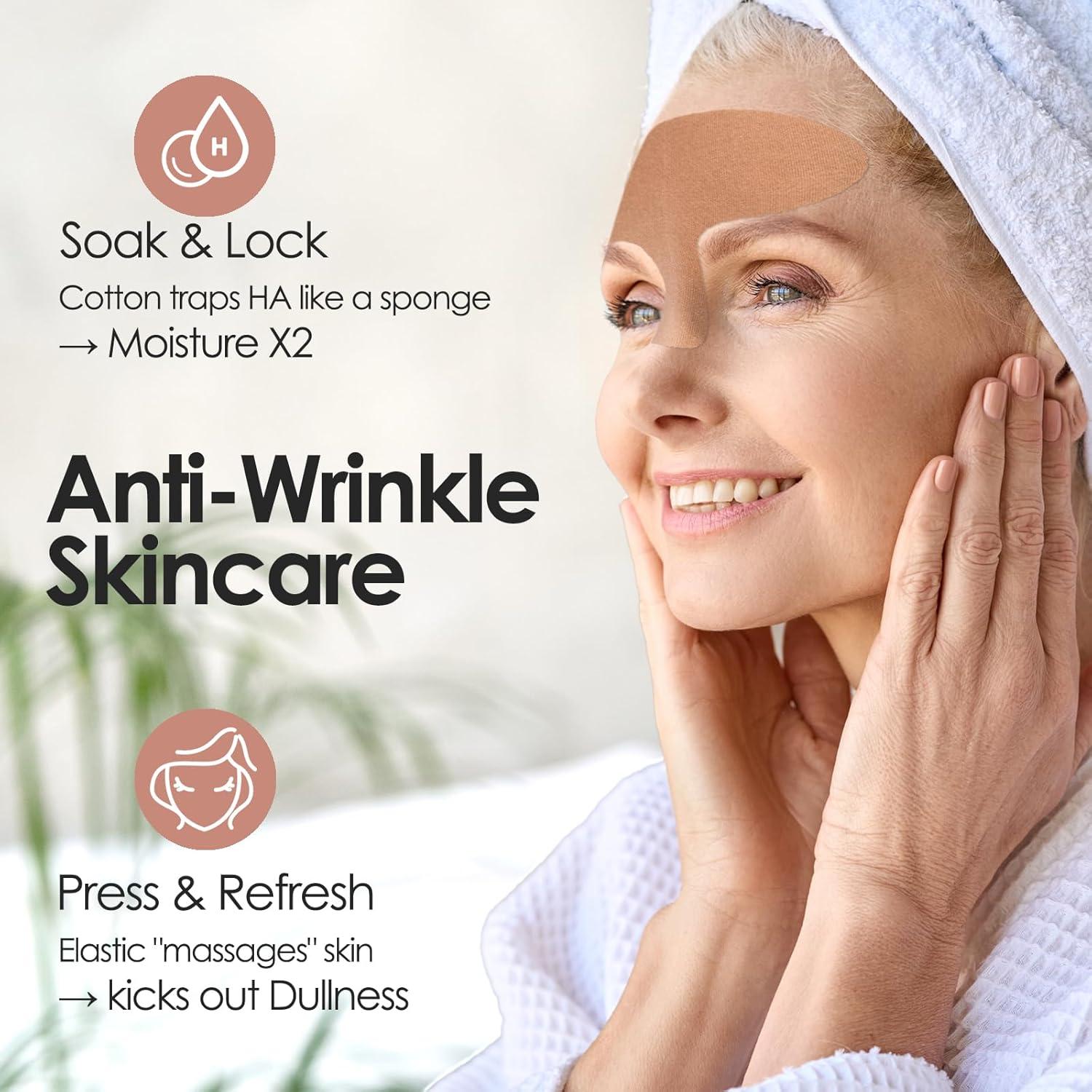 Parches Faciales Antiarrugas Akissos - 15 Piezas Hipoalergénicas