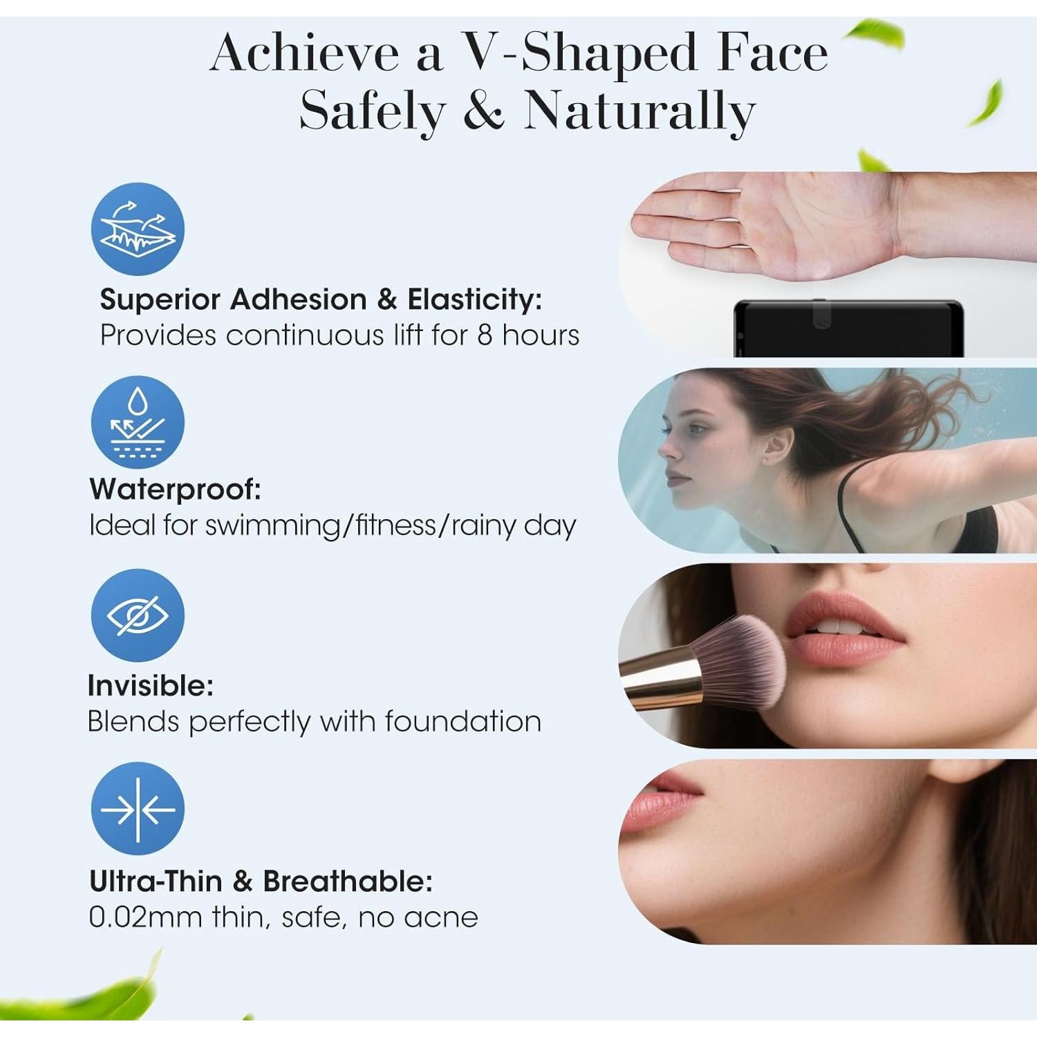 Cinta Levantadora Facial MQUPIN - 240 Piezas Ultra Fina