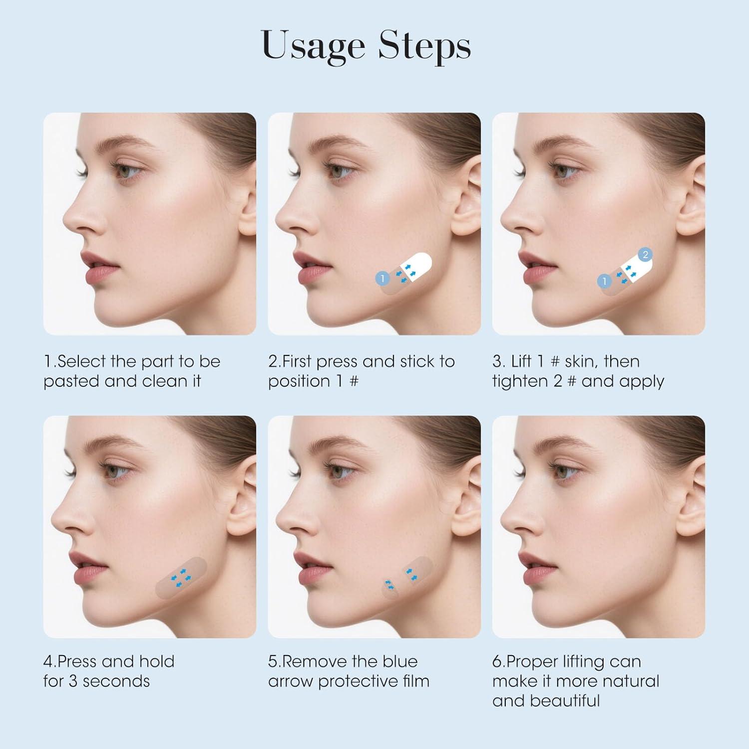 Cinta Levantadora Facial MQUPIN - 240 Piezas Ultra Fina