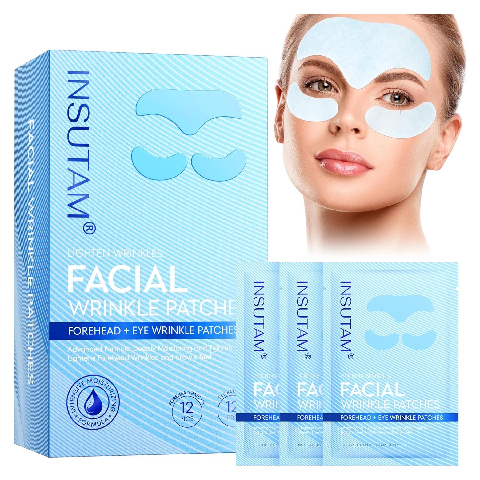 Parche Antiarrugas Nocturno Insutam para Mujeres - 16.4x10.4 cm