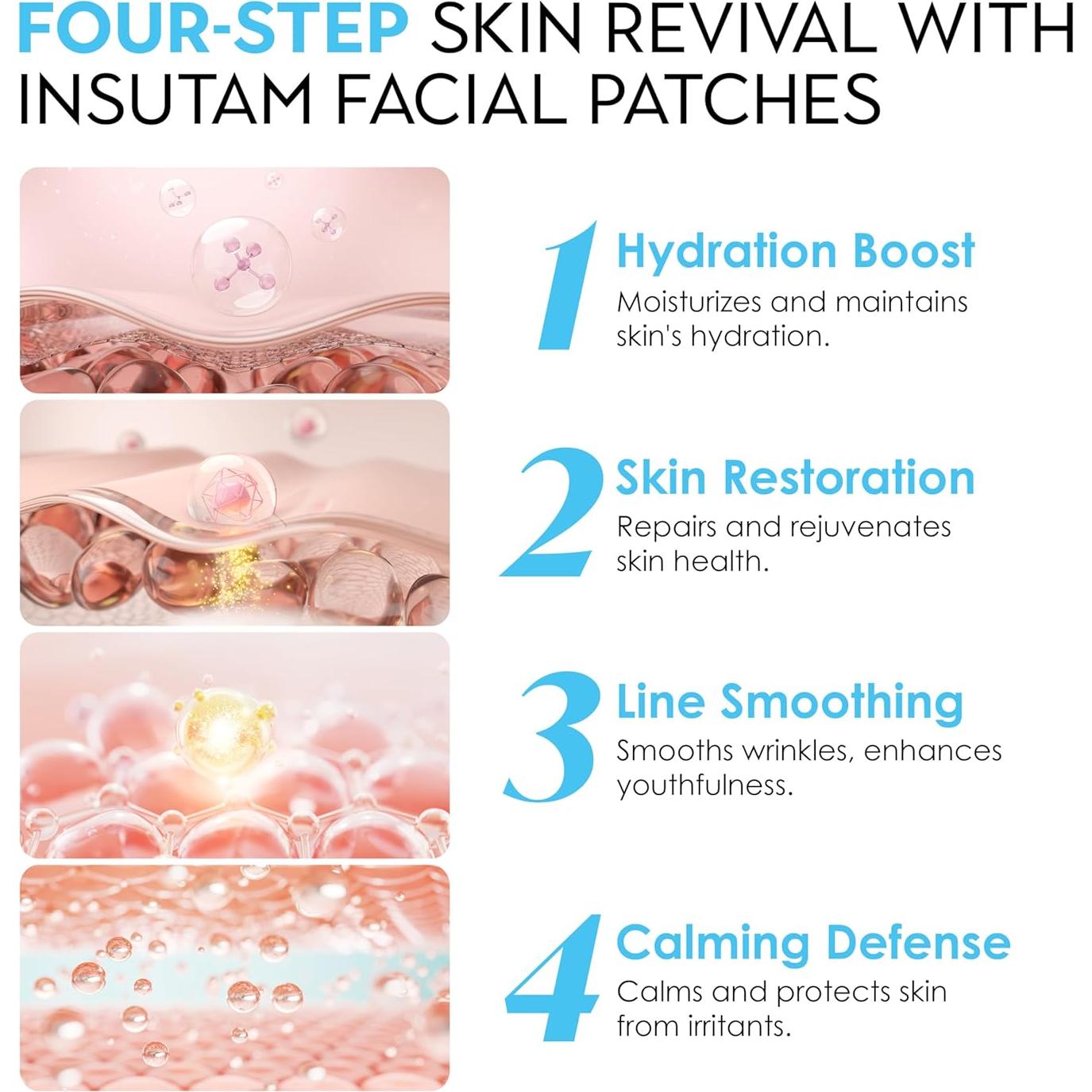 Parche Antiarrugas Nocturno Insutam para Mujeres - 16.4x10.4 cm