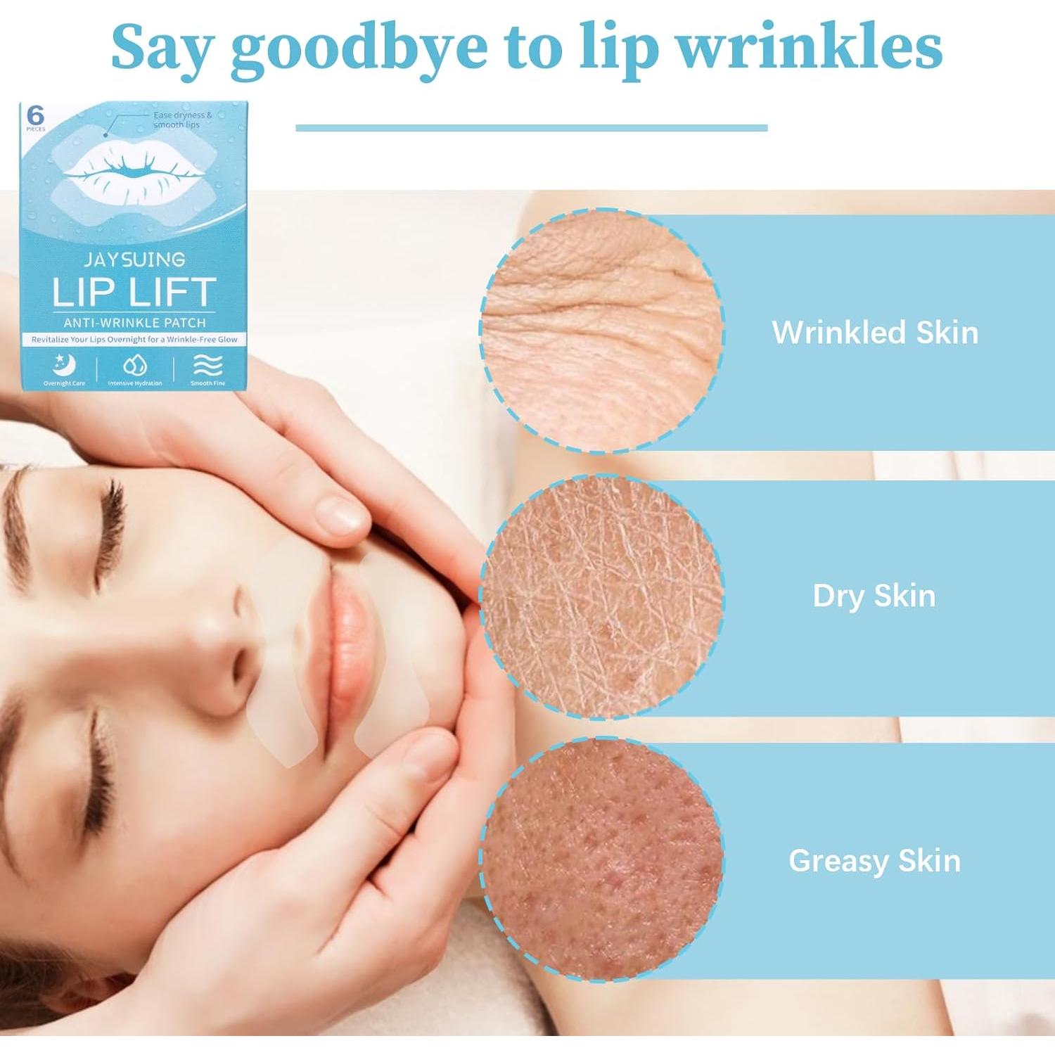 Parche Antienvejecimiento Labial YUAN-WANG 6 Piezas Hidratante