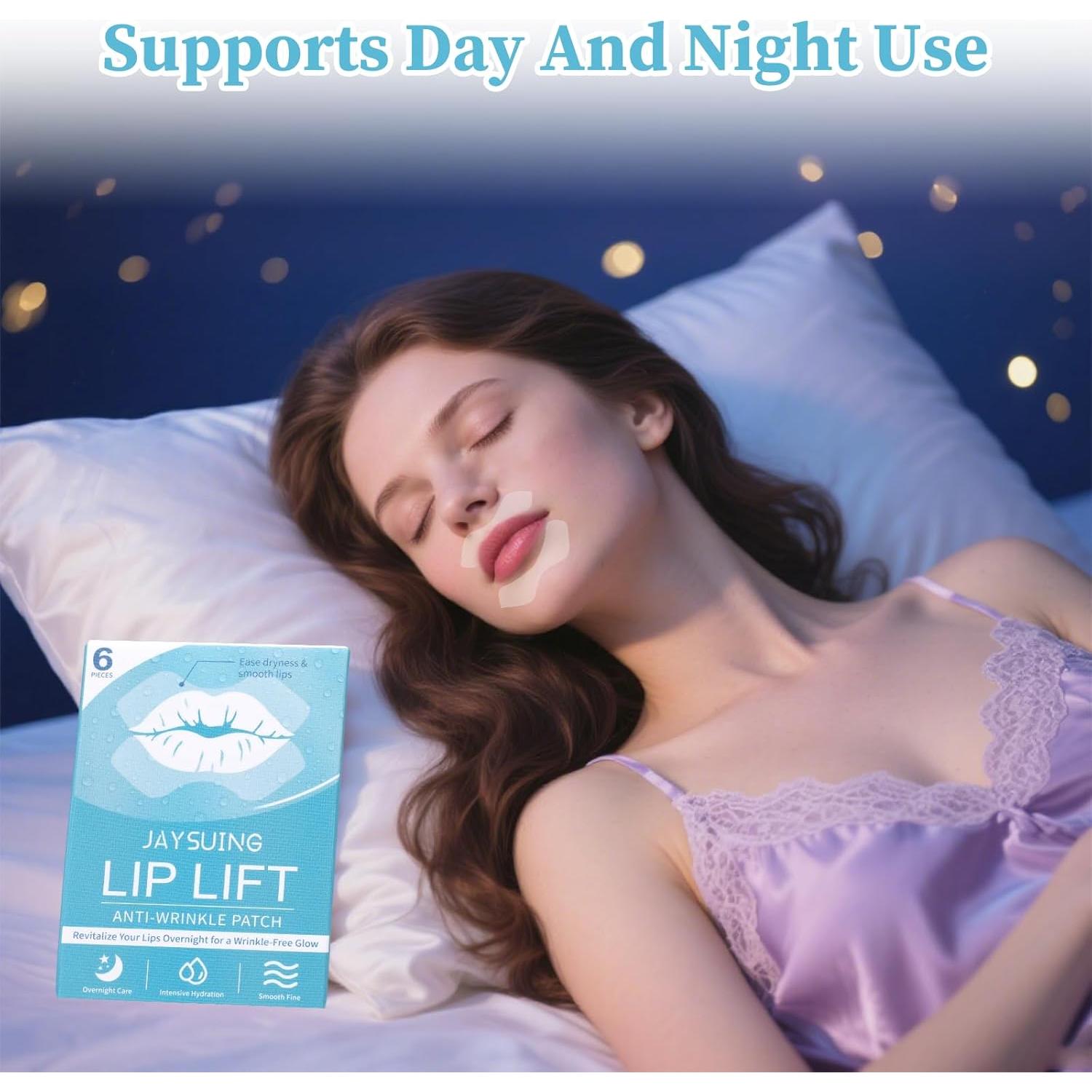 Parche Antienvejecimiento Labial YUAN-WANG 6 Piezas Hidratante