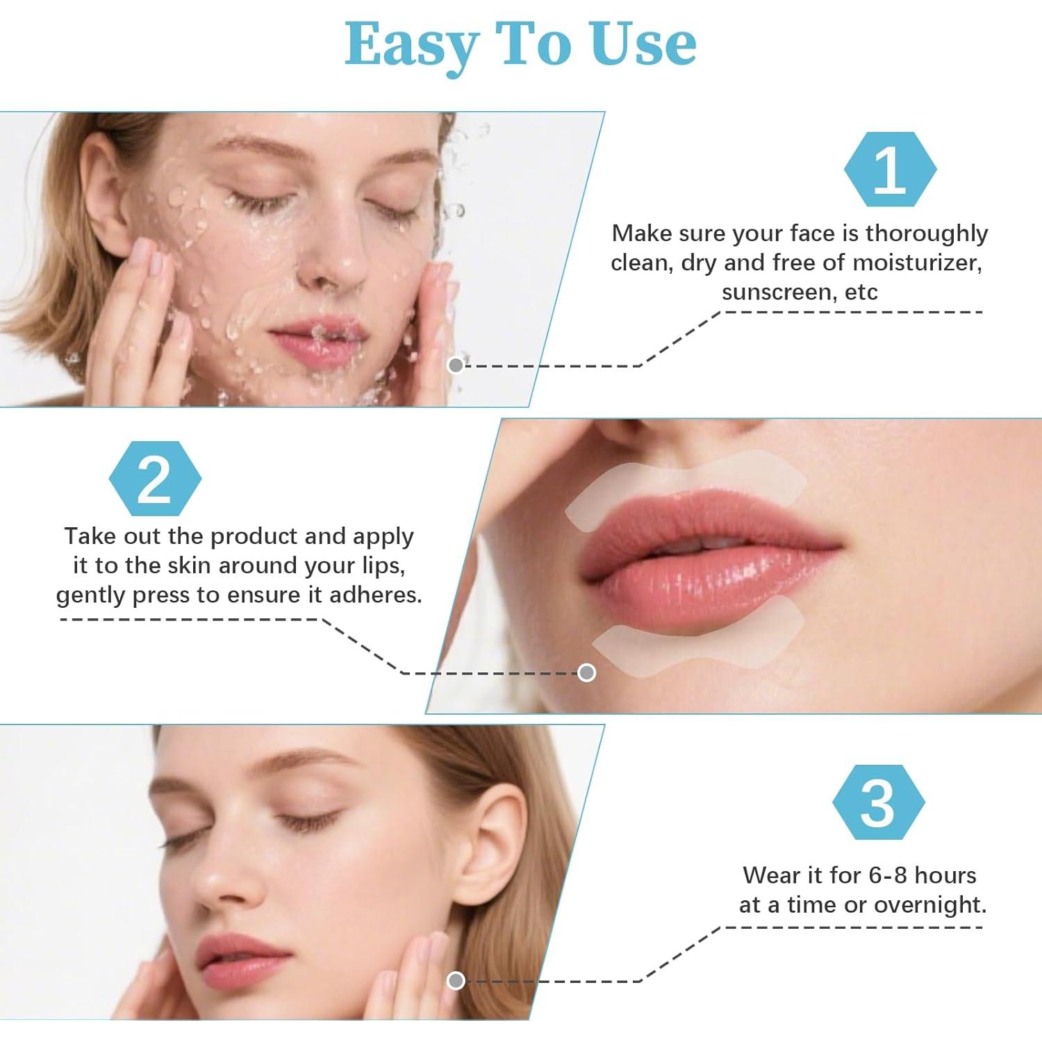 Parche Antienvejecimiento Labial YUAN-WANG 6 Piezas Hidratante