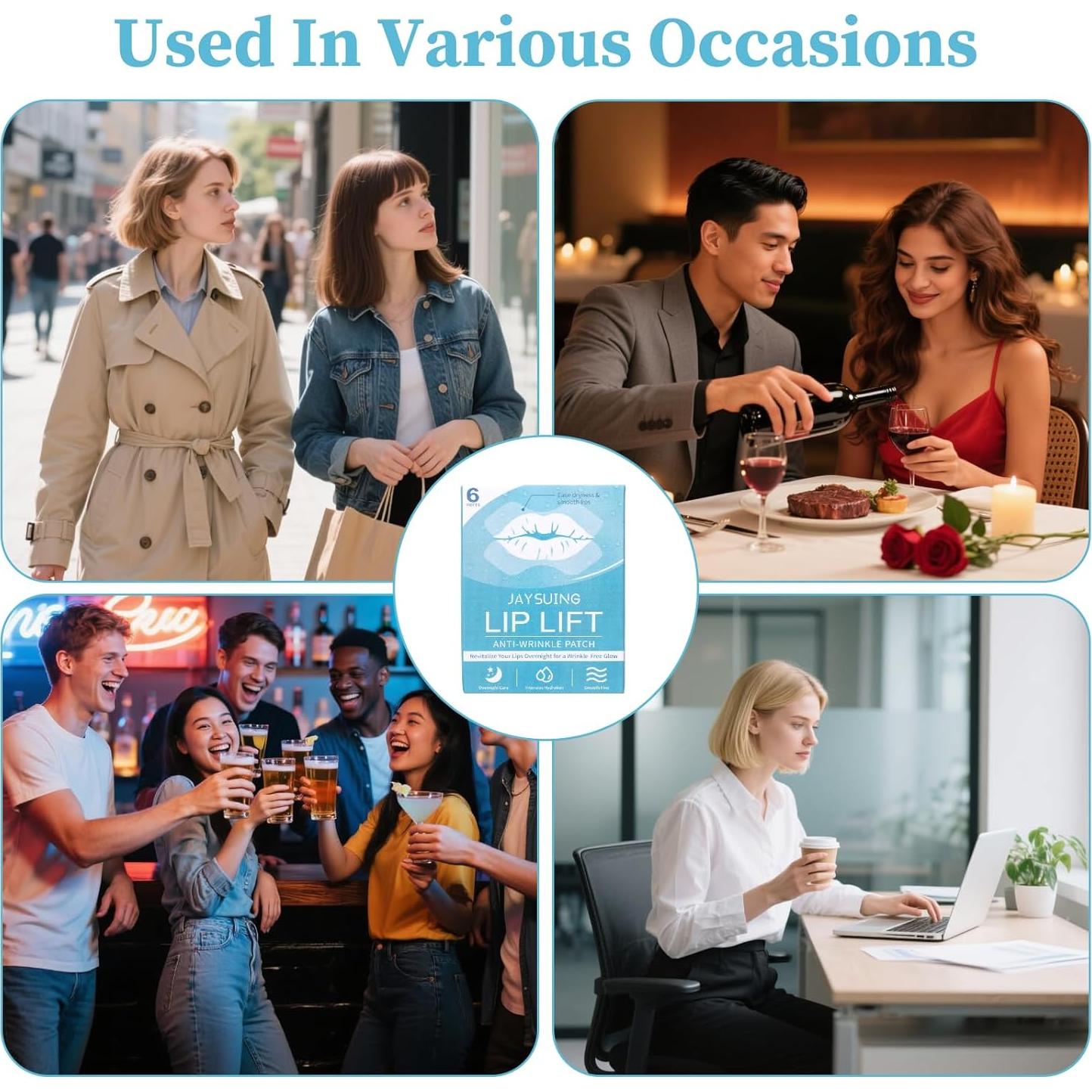 Parche Antienvejecimiento Labial YUAN-WANG 6 Piezas Hidratante