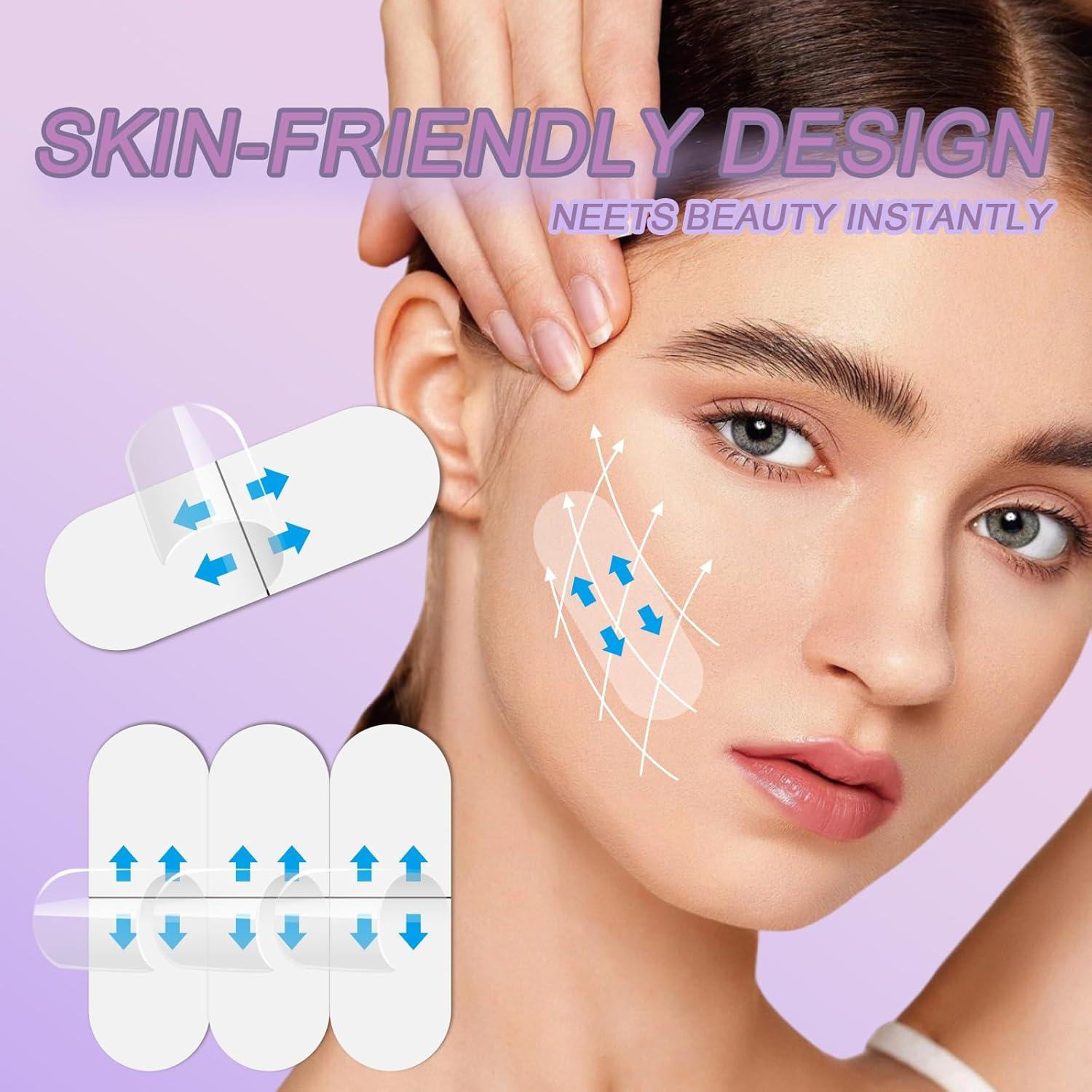 Cinta Levantadora Facial Invisible Gpsuootd 60PCS Impermeable