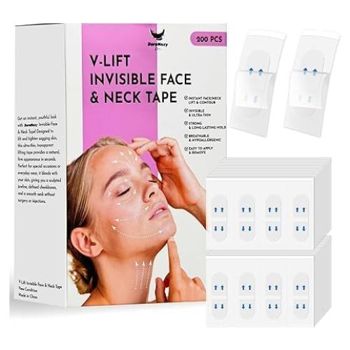 Cinta de Levantamiento Facial Invisible DeraNnxy 200PCS