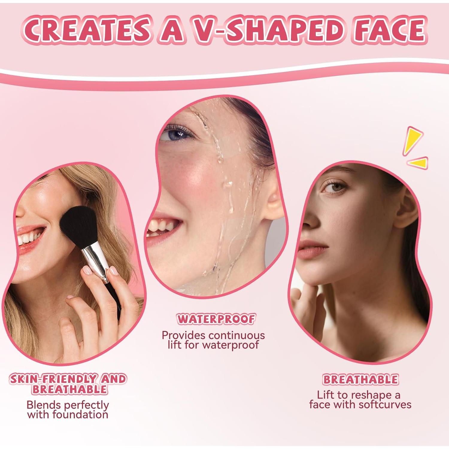 Cinta de Levantamiento Facial Invisible DeraNnxy 200PCS