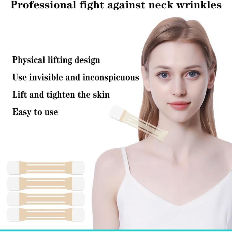 Cinta Elevadora de Cuello Invisible Sunnydeer - 8 Tiras + 40 Parches