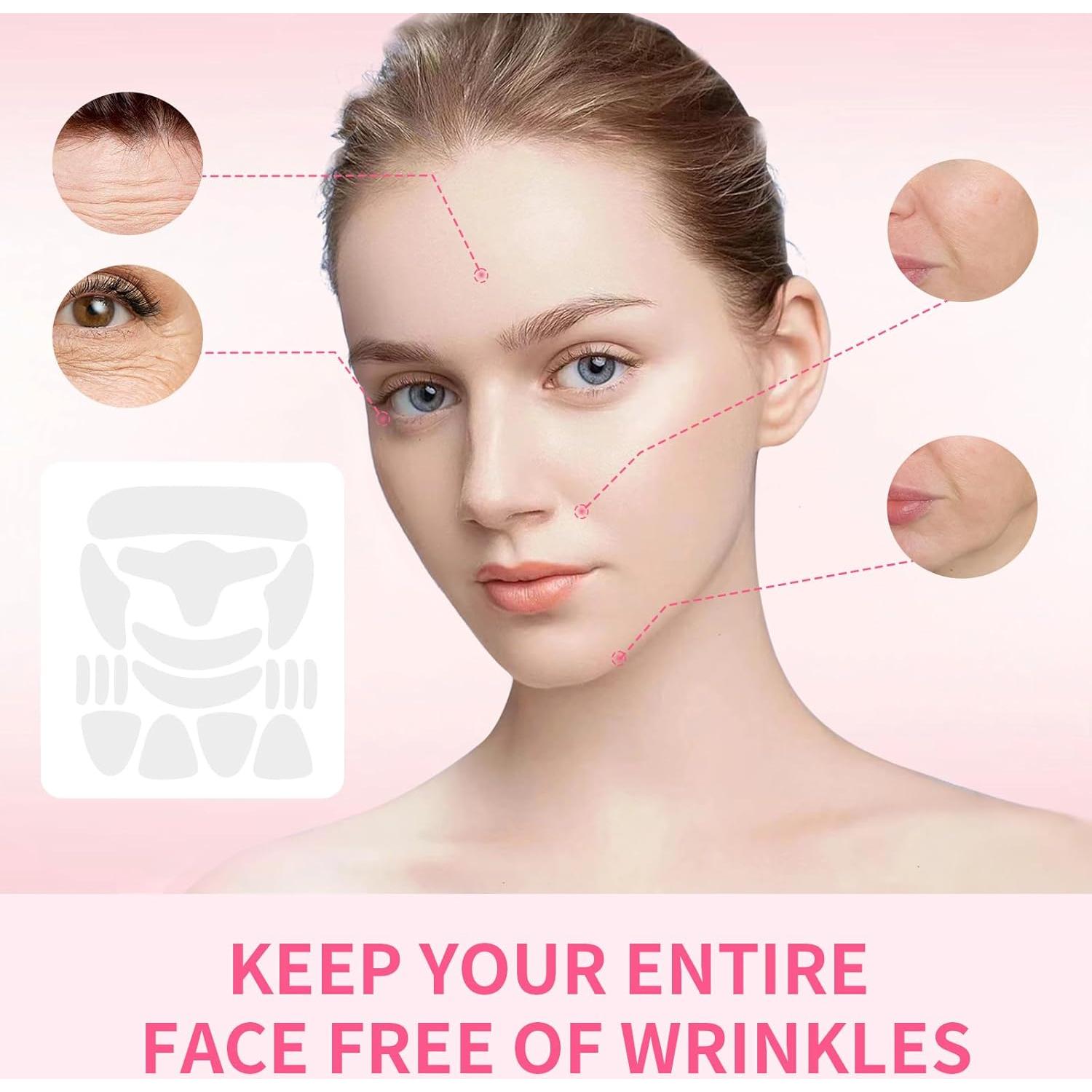 Set de 16 Parches Antiarrugas Faciales CGPVTSJ - Reutilizables