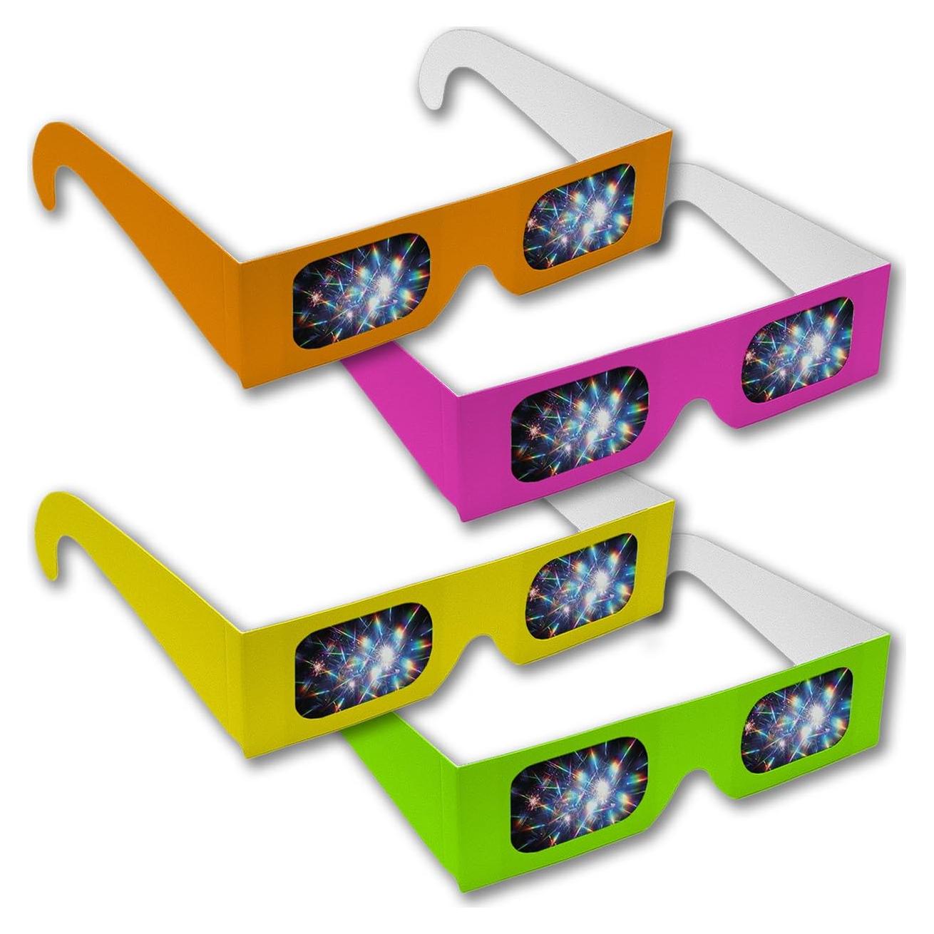 Gafas de Difracción Neón Rainbow Symphony - Paquete 25 Unidades