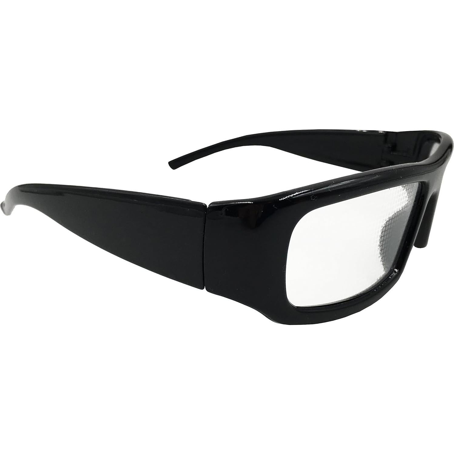 Gafas de Difracción Corazón PLUR VISION - Montura Negra Unisex