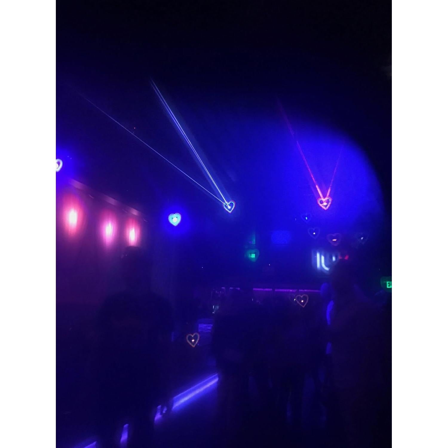 Gafas de Difracción Corazón PLUR VISION - Montura Negra Unisex